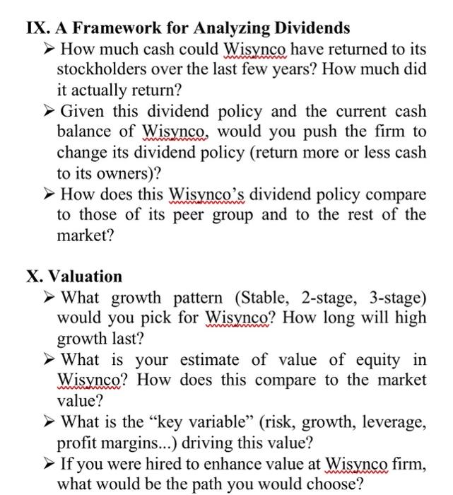 Wisynco? If yes, what does it look like in terms of life