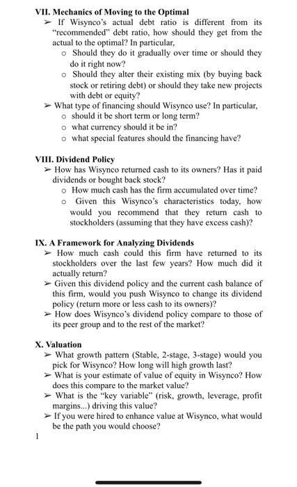 Are the projects in the future likely to look like the projects