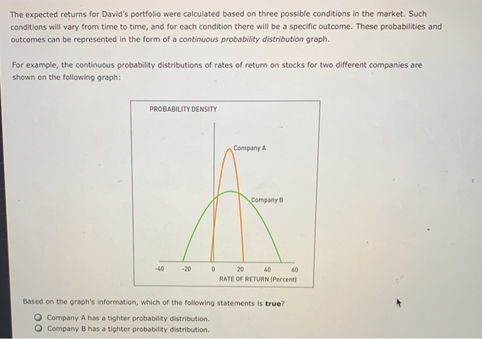 to learn more. 1. Statistical measures of standalone risk Aa Aa E