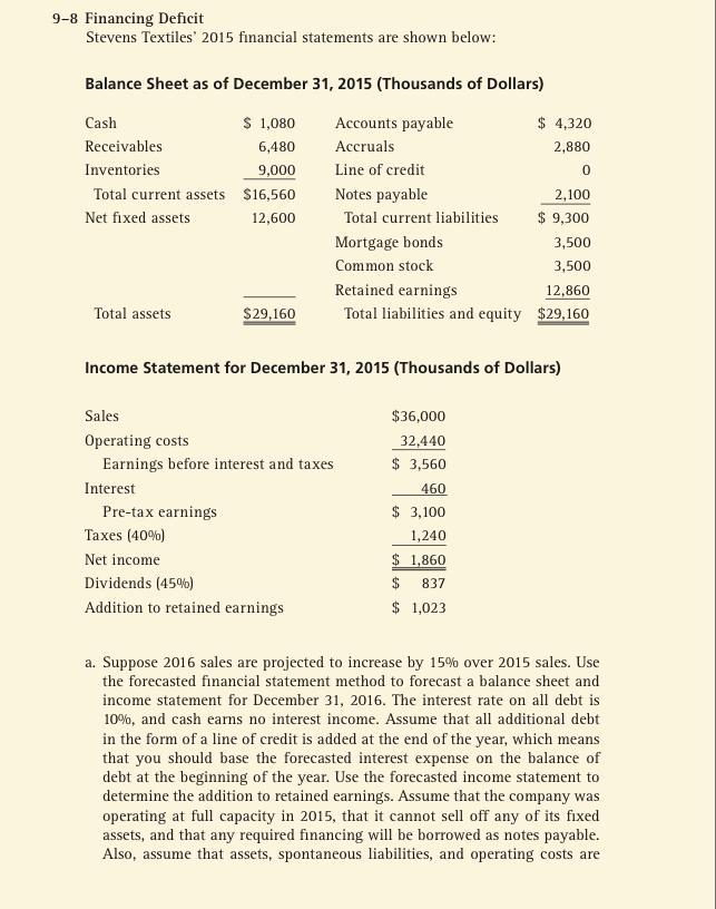 sales growth rate in cell C6 from 15% to 6%. Record the