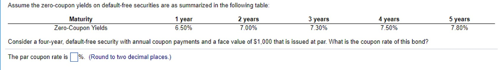 Can anyone please help me with this question? Since its zero coupon,