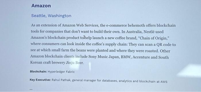  explain the project they are working on, the blockchain platform they