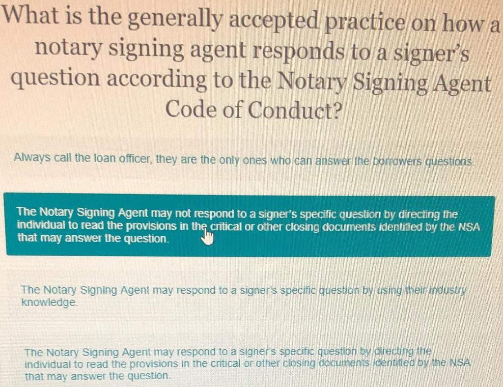 Please help with best answer from below....thanks! What is the generally accepted