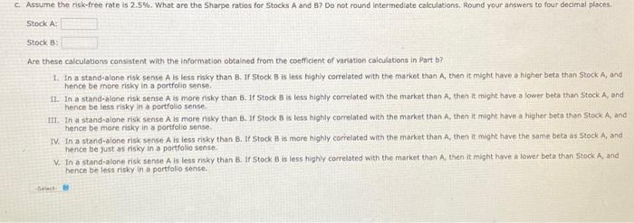 following probability distributions of expected future retums: a. Calculate the expected rate