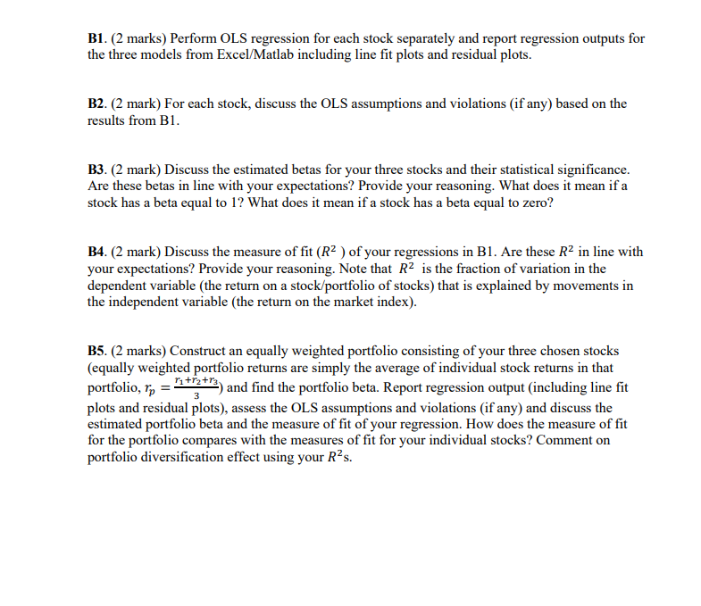 marks) - Stock Market Introduction The Capital Asset Pricing Model (CAPM) takes