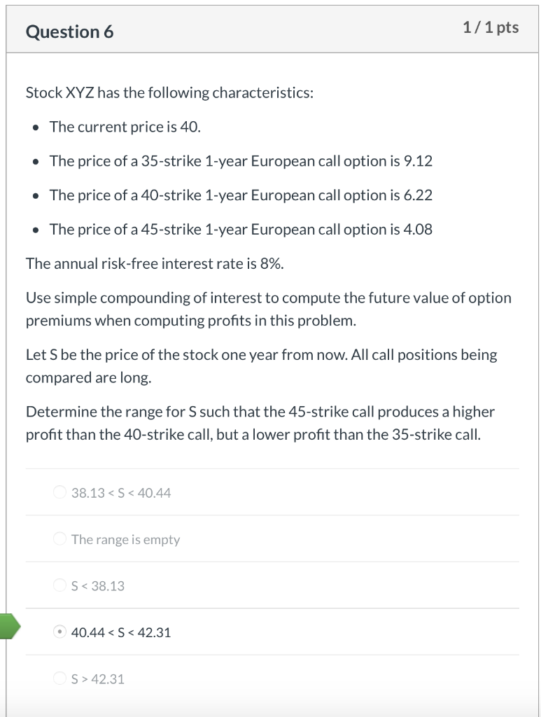 O $1.64 $2.38 $2.04 $1.20 Question 2 1/ 1 pts Rankin Corp.