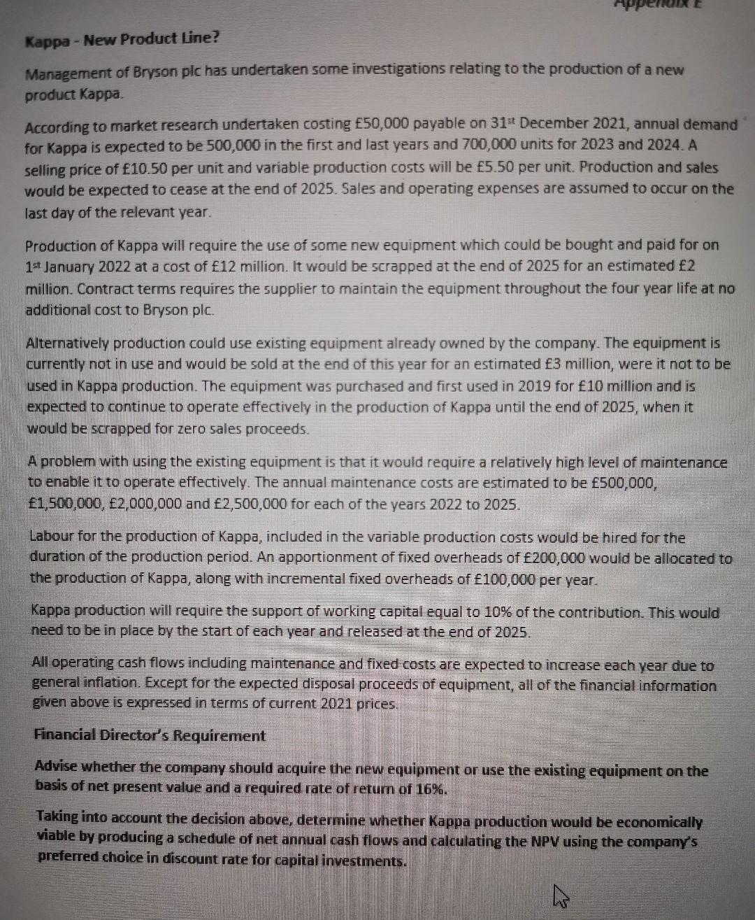 operating several plants and factories based in the north of England. After