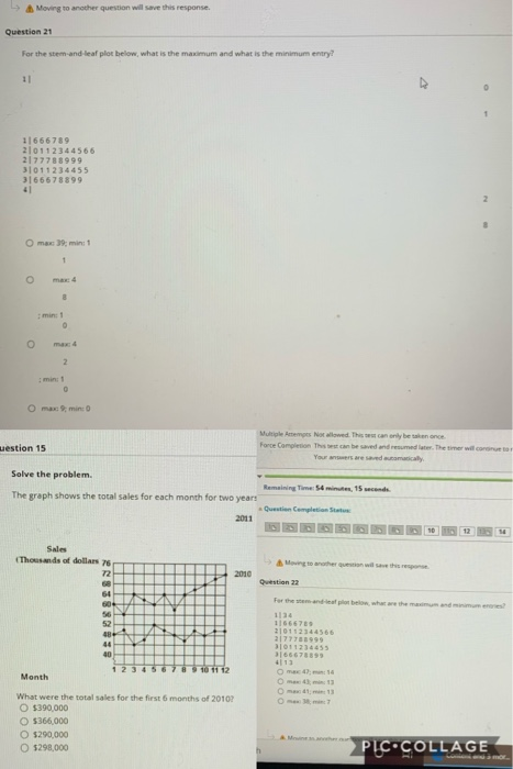  Moving to another question will save this response Question 21 For