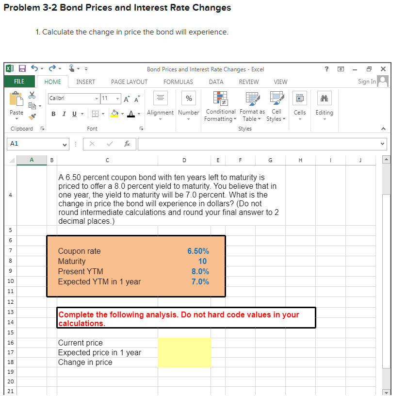  Thats all they gave me, no par value Problem 3-2 Bond