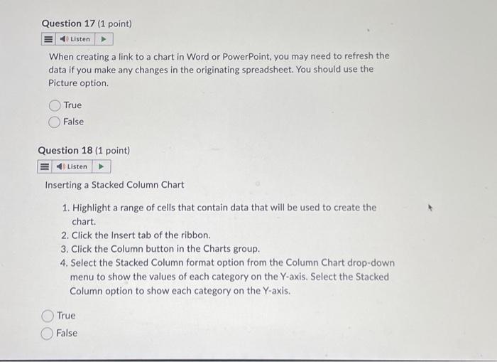  When creating a link to a chart in Word or PowerPoint,