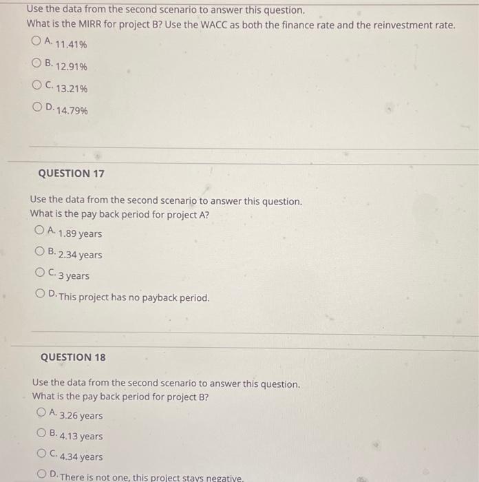 for a company. The company has a WACC of 10.9%. Year 0