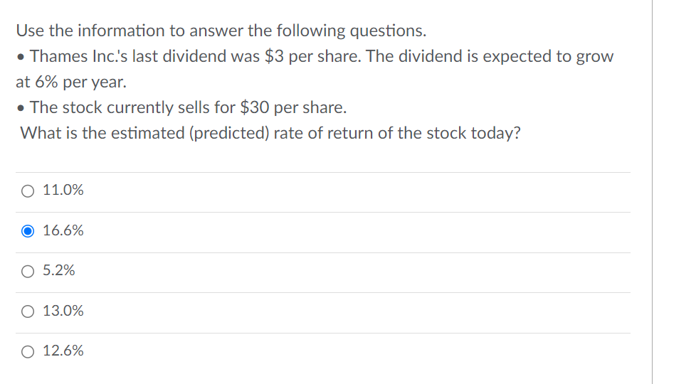  Continued from the previous question. What is the dividend yield of