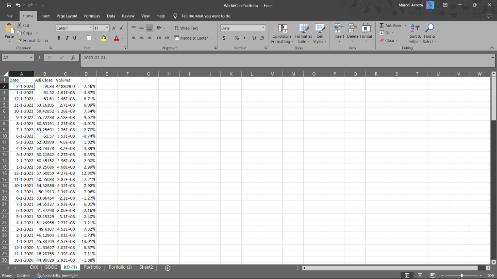 program from week 4 define an optimum portfolio which minimizes the risk