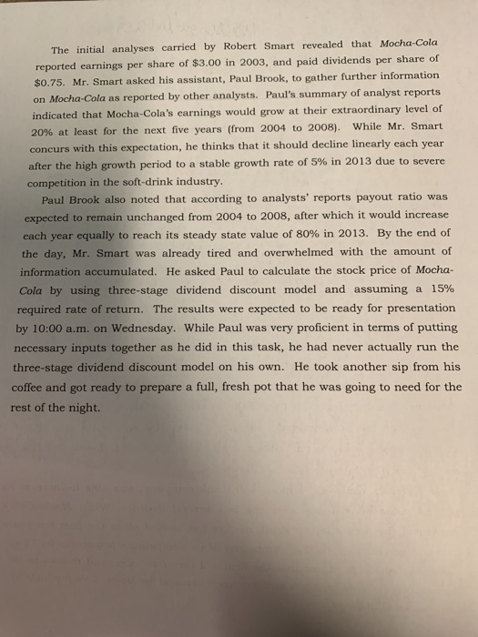 Stocks via Three- Stage Dividend Discount Model. As it was detailed in
