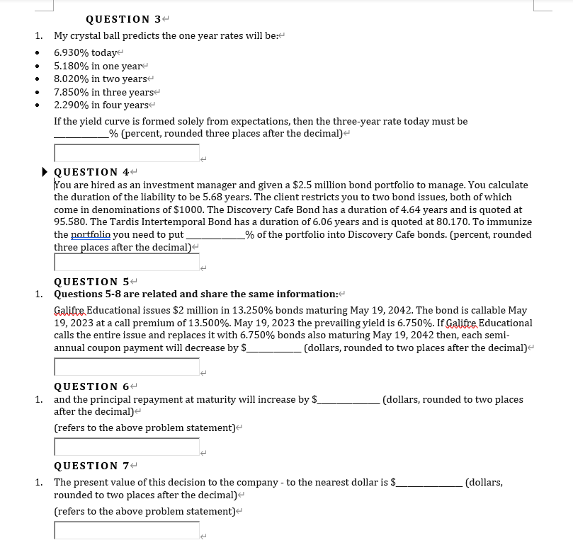  need help please.. QUESTION 3 1. My crystal ball predicts the