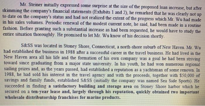 the case study for your information. I just want you to solve