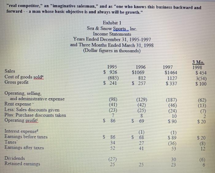 Inc. Ms. Suzanne Montague had just delivered on unsettling news to Mr.