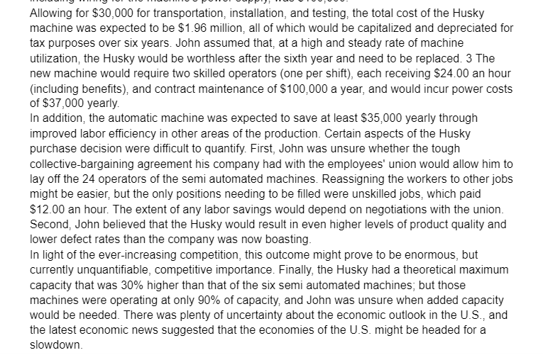 or concerns with the companys using the traditional hurdle rate of 8.5%?