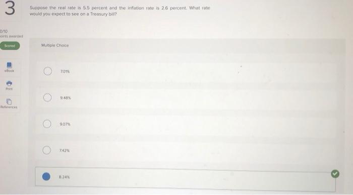 show work through excel please 3 Suppose the real rate is 6.5