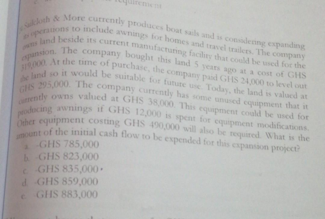 quiremen owns so it would be suitable for future use. Today,