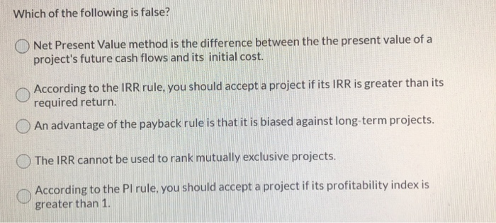 rate! The expected return on an asset you currently own is 12%