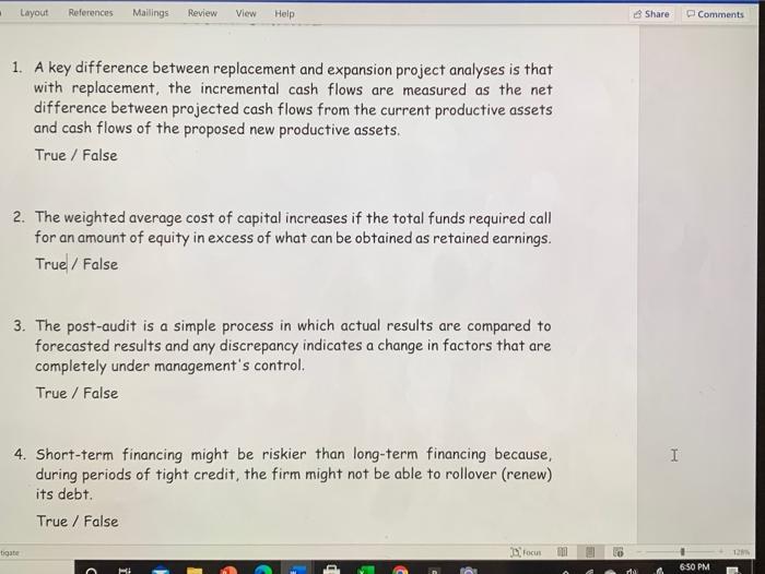  . Layout References Mailings Review View Help Share Comments 1. A