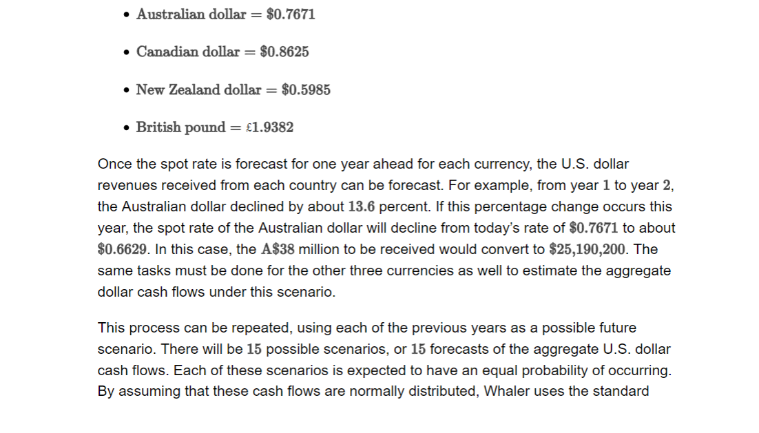 to be received. Whaler uses the methodology described here, rather than simply