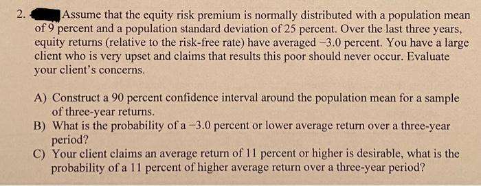  Please solve and show your work. Please include formula and how