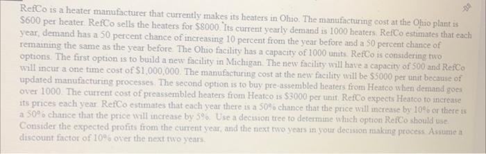 Someone please answer this question with excel. The problem can not be