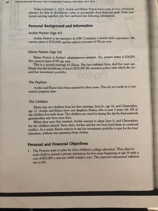 What do the Peytons need to do now to meet their retirement