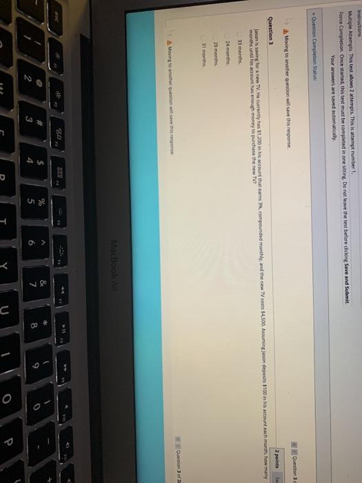  ructions Multiple Attempts Thistest allows 2 attempts. This is attempt rumber