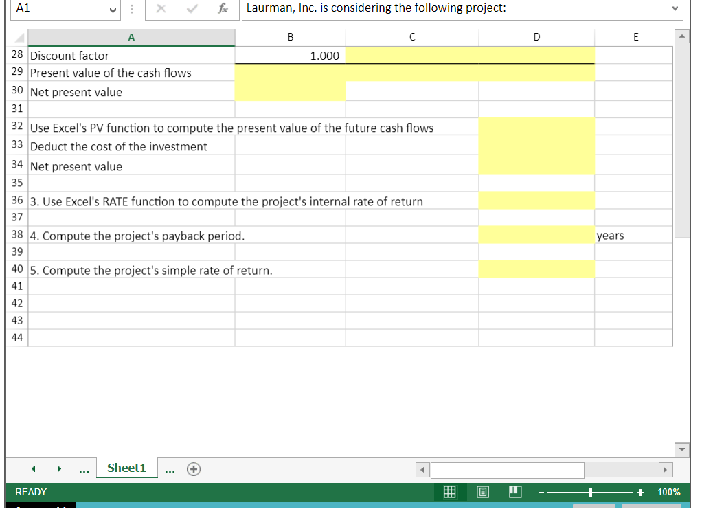 did not cover the standard formula for calculating the discount factors. So,