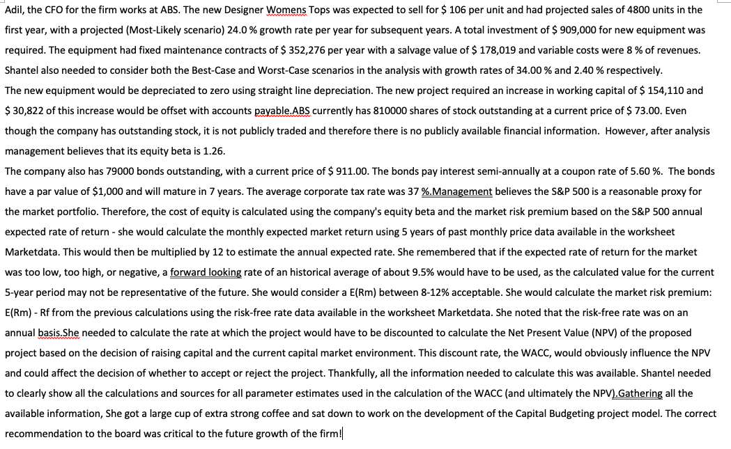please show with the excel formula and the numeric value. Adil,