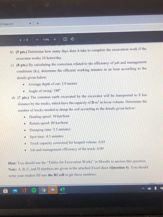 excavator purchased for A TL has a 200 HP diesel engine and