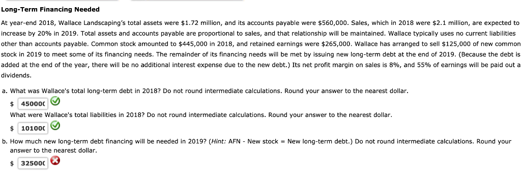 How much new long-term debt financing will be needed in 2019?