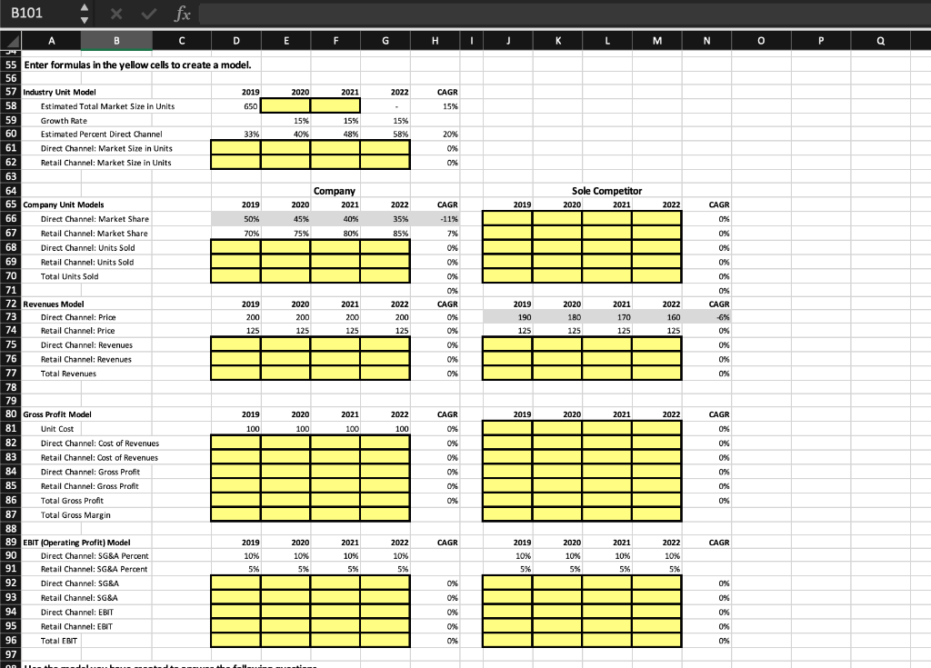  a Use the model you have created to answer the following