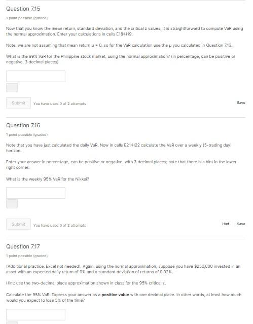  Question 7.15 point possible (graded Now that you know the meant