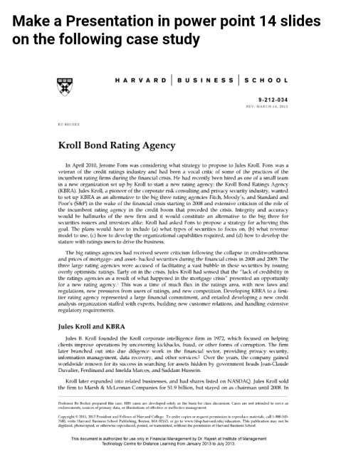 Make a powerpoint presentation 0f 14 slides please as soon as