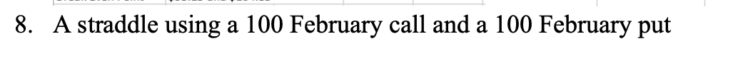 is currently January 6th. The stock is currently priced at $101. Expirations