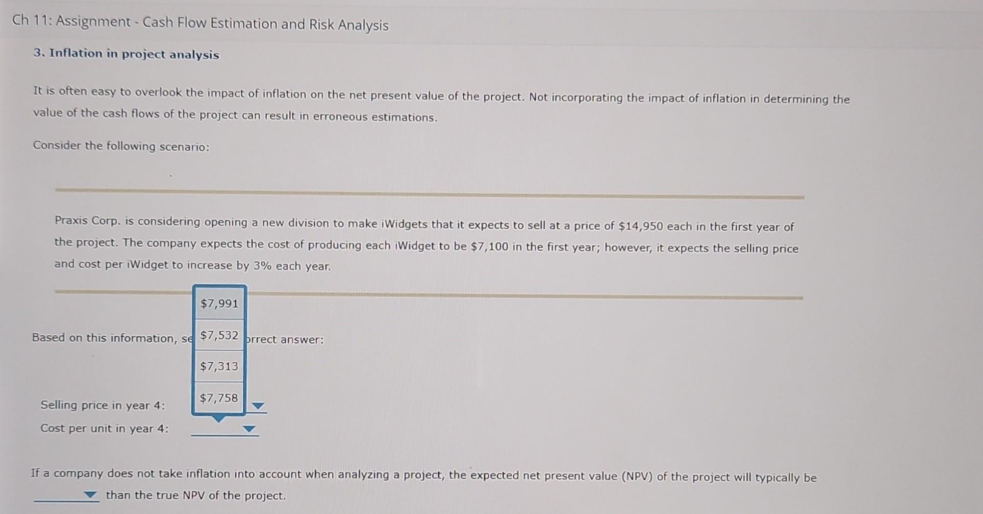 3. Inflation in project analysis It is often easy to overlook the