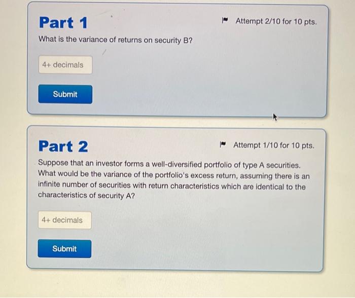 the excess return for all securities can be described by a single