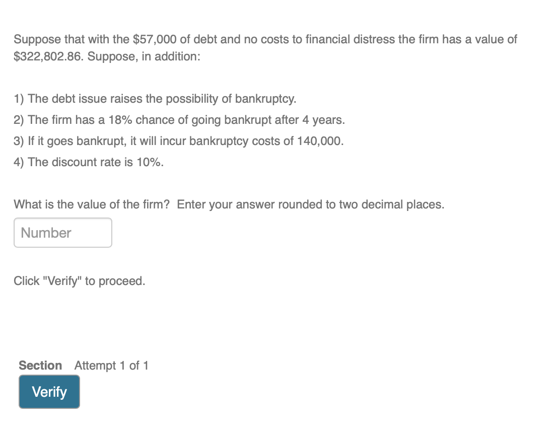 the box: What is the value of the firm? Rozanski Co. currently