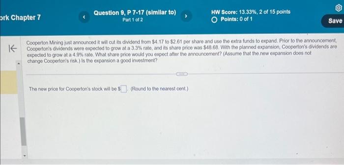  Cooperton Mining just announced it will cut its dividend from $4.17