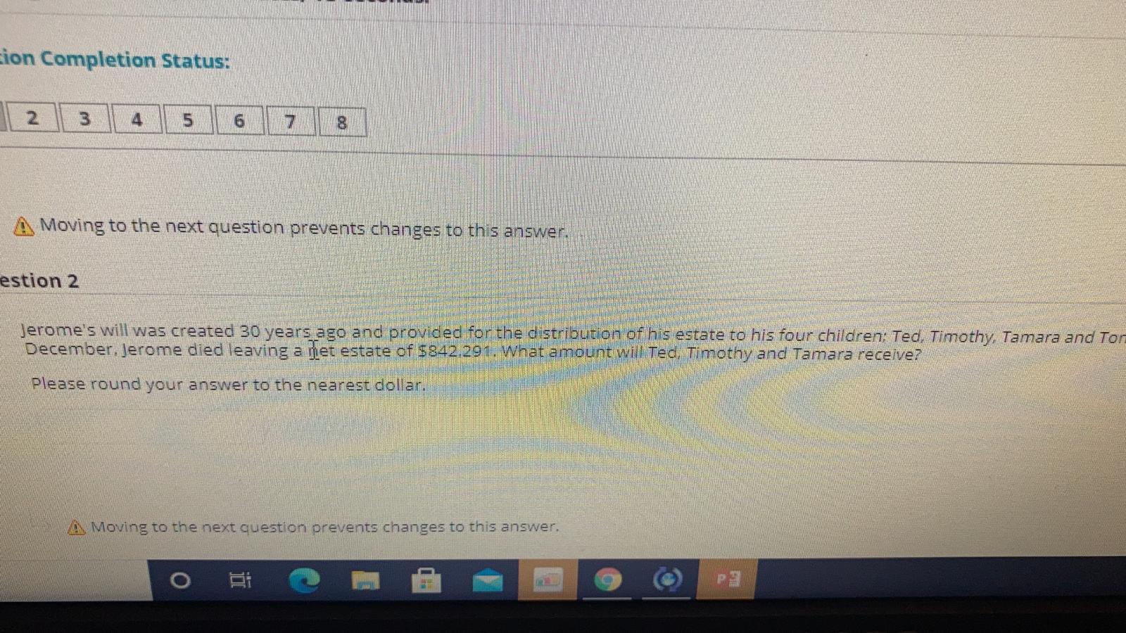  Eion Completion Status: 2 4 5 6 A Moving to the