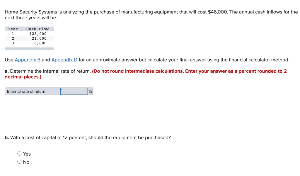  Pls show excel work :) Home Security Systems is analyzing the