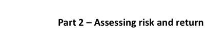 Please help me to answer part 3 Part 2 - Assessing risk