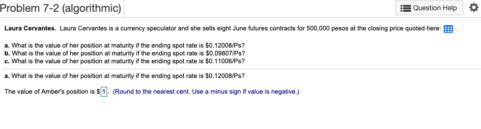 Mexican Peso (CME)MXN 500,000, $ per MXN Lifetime Maturity March June Sept