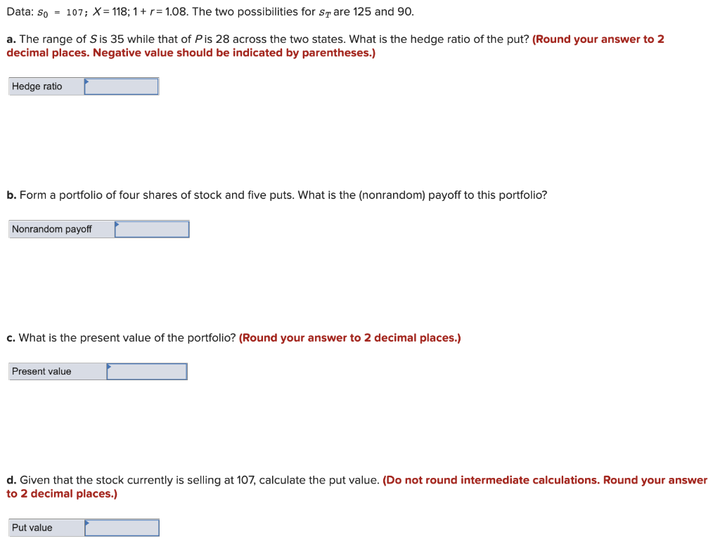  Data: So = 107; X = 118; 1 + r =
