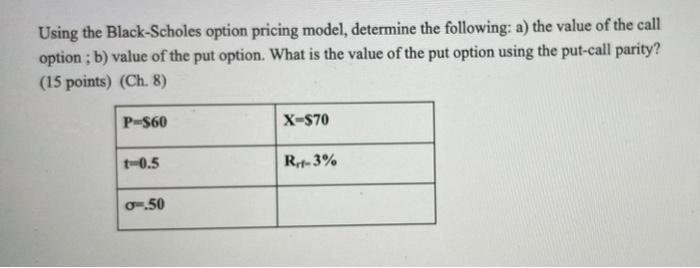 (pls use excel cell if possible to explain solution) a) b) Using