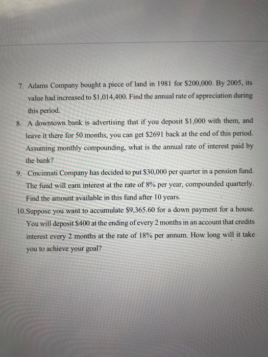 of money table. (Show me the steps of solving, writing the answers